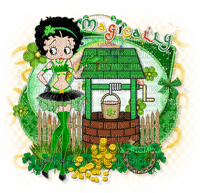 MMarcia gif Betty Boop ST Patrick's - 免费PNG