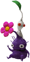 white and purple Pikmin - Free PNG
