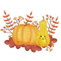 Cute Pumpkins - Бесплатный анимированный гифка