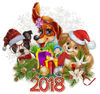 Kaz_Creations Christmas Dog Pup Dogs Colours - kostenlos png