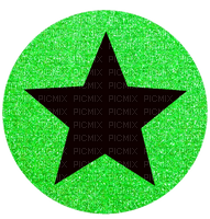 Star Glitter Green - by StormGalaxy05 - zadarmo png