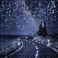 Night Road Background - GIF animado grátis