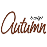 Autumn Beautiful Text - Bogusia - 免费PNG