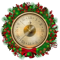 Kaz_Creations Deco Clock Christmas Noel - PNG gratuit