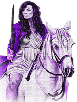 soave woman fantasy horse warrior purple - nemokama png