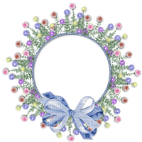 loop flower fleur blumen fleurs blossom frame cadre rahmen tube - Free PNG