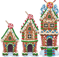 Gingerbread Houses - PNG gratuit