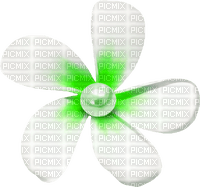 Flower.Pearl.Green.White - PNG gratuit