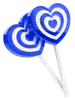 Lollipops.Hearts.White.Blue - ingyenes png