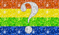 Questioning pride flag glitter lgbtq - Бесплатни анимирани ГИФ