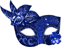 maske blau blue - PNG gratuit