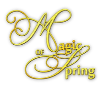 soave text magic spring yellow - PNG gratuit