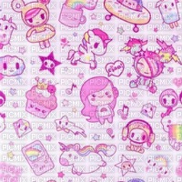 Pink TokiDoki Background - bezmaksas png