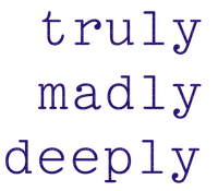 Truly Madly Deeply Love Text - Bogusia - бесплатно png