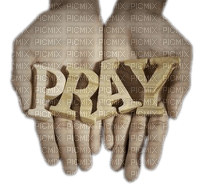 HANDS TEXT PRAY  MAINS PRIER - png grátis