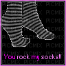 Stripped Socks (Unknown Credits) - GIF เคลื่อนไหวฟรี