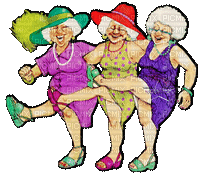 abuelas bailando - 無料のアニメーション GIF