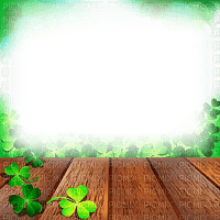 soave frame  st.patrick  clover  floor brown green - Free PNG