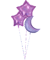 purple balloons - Gratis animeret GIF