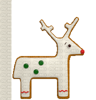 Christmas Cookie Deer - Free animated GIF