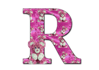 Kaz_Creations Alphabets Pink Teddy Letter R - PNG gratuit