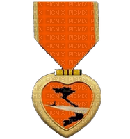 Agent Orange Heart - Free PNG