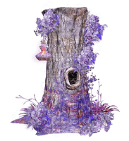 purple tree - ilmainen png