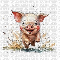 happy piggy - gratis png