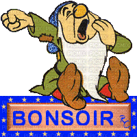 bonsoir - GIF animasi gratis