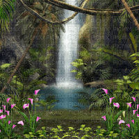 Y.A.M._Fantasy jungle forest background - 無料png