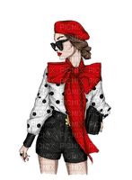 kikkapink woman fashion red hat - бесплатно png