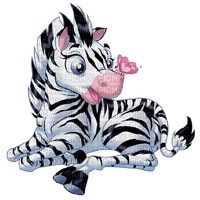 Kaz_Creations Cute Zebra Cartoon - png gratuito