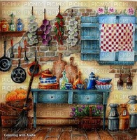 kitchen vintage background - ücretsiz png