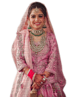 Rena Pink Woman Frau Indien Braut - PNG gratuit