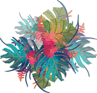 tropical flowers Bb2 - png gratuito