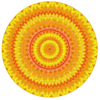 Yellow Mandala - PNG gratuit