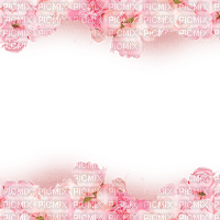 Frame pink roses - nemokama png