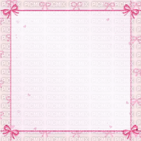 kawaii pink bow frame - PNG gratuit