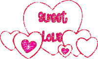 Coeurs sweet love - Gratis animeret GIF