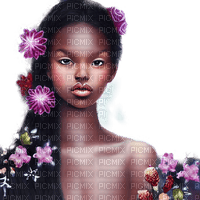kikkapink winter fantasy girl fairy afro african - 無料png