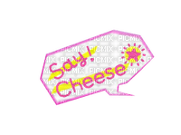 Say Cheese! speech bubble - PNG gratuit