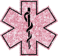 medical EMS Star of Life glitter ambulance - GIF animado grátis
