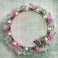 frame-pink-roses500x500 - zdarma png