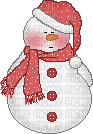 snowman gif bonhomme de neige - GIF animasi gratis