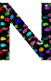 Kaz_Creations Alphabets Colours  Letter N - Nemokamas animacinis gif
