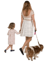 mamma-dotter-flicka-hund-mother-daughter-girl-dog - png grátis