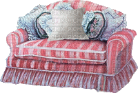 Pink Striped Sofa - Zdarma animovaný GIF
