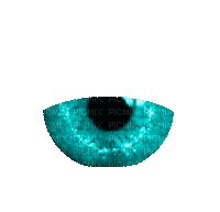 Half Eyes, Aqua, Gif, Animation - JitterBugGirl
