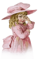 enfant pink vintage  child  vintage - darmowe png