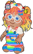 Babyz Rainbow Overalls - gratis png